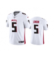 Men's Atlanta Falcons #5 Drake London White Vapor Untouchable Limited Stitched Jersey