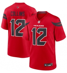 Men's Houston Texans #12 Nico Collins Red Alternate Vapor Limited Football Stitched Jersey