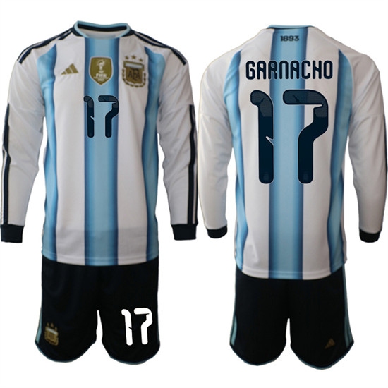 Men's Argentina #20 MAC ALLISTER National Team FIFA x World Cup 2026 Home White On Field Jersey