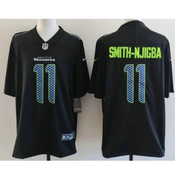Men's Seattle Seahawks #11 Jaxon Smith-Njigba Limited Black Fashion Vapor Jersey