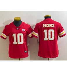 Women's Kansas City Chiefs #10 Isiah Pacheco Red Vapor Football Stitched Jersey