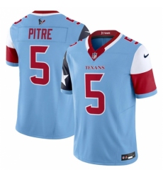 Men's Houston Texans #5 Jalen Pitre Blue 2024 F U S E V5 Limited Stitched Football Jersey