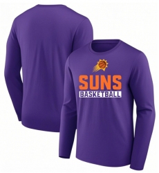 Men's Phoenix Suns Purple Let's Go Long Sleeve T-Shirt