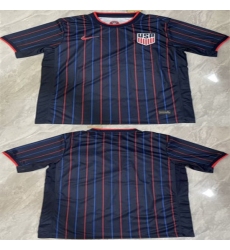 Men's United States Blank Navy Away Jersey