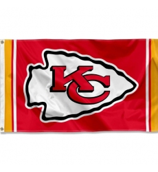 2Pcs WinCraft Kansas City Chiefs KC Large 3x5 Flag