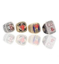4pcs MLb 2018 Boston Red Sox World League Men's EuroAmerica Ring Set - # 11