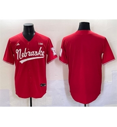 Men's Nebraska Huskers Blank Red With Stitched Jersey