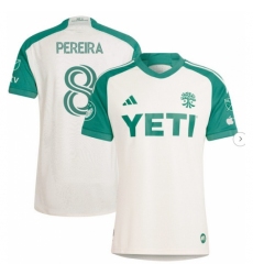 Mens Austin FC Daniel Pereira adidas Tan 2024 The Armadillo Kit Authentic Player Jersey