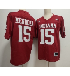 Men's Indiana Hoosiers #15 Fernando Mendoza Red Stitched Basketball Jerseys
