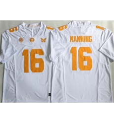 Men's Tennessee Volunteers #16 Peyton Manning White F.U.S.E. Stitched Jersey