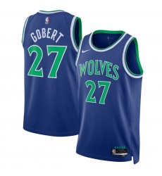 Men's Minnesota Timberwolves #27 Rudy Gobert Blue 2026-27 Icon Swingman Edition Stitched Basketball Jersey
