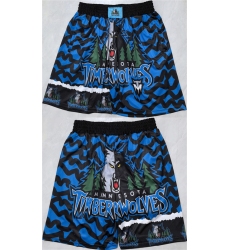 Men's Minnesota Timberwolves Black 2025 Shorts (Run Small)