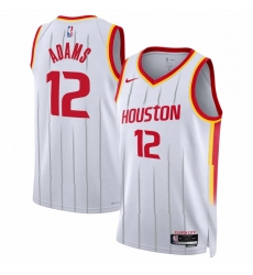 Men's Houston Rockets #12 Steven Adams White 2026-27 Association Swingman Stitched Jersey