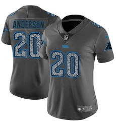Women's Nike Carolina Panthers #20 C.J. Anderson Gray Static Vapor Untouchable Limited NFL Jersey