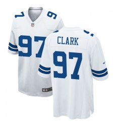 Mens Dallas Cowboys #97 Kenny Clark Nike White Vapor F.U.S.E. Limited Jersey