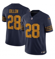 Men's Green Bay Packers #28 A. J. Dillon Navy The 1923 Classic Vapor F.U.S.E. Limited Football Stitched Jersey