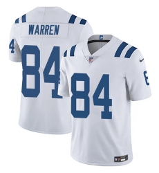 Men's Indianapolis Colts #84 Tyler Warren White Vapor Limited Football Stitched Jersey
