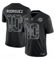 Men's Miami Dolphins #10 Jacob Rodriguez Black F.U.S.E. 2026 Salute to Service Limited Football Stitched Jersey