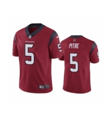 Men's Houston Texans #5 Jalen Pitre Red Vapor Untouchable Limited Stitched Jersey