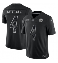 Men's Pittsburgh Steelers #4 DK Metcalf Black F.U.S.E. 2026 Salute to Service Limited Football Stitched Jersey
