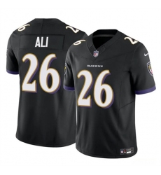Men's Baltimore Ravens #26 Rasheen Ali Black 2025 F.U.S.E. Vapor Limited Football Jersey