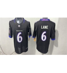 Men's Baltimore Ravens #6 Ja'Kobi Lane Black 2026 F.U.S.E. Vapor Stitched Limited Football Stitched Jersey
