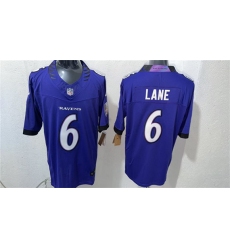 Men's Baltimore Ravens #6 Ja'Kobi Lane Purple 2026 F.U.S.E. Vapor Stitched Limited Football Stitched Jersey