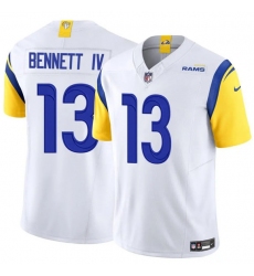 Men's Los Angeles Rams #13 Stetson Bennett IV White 2024 F.U.S.E. Vapor Untouchable Football Stitched Jersey