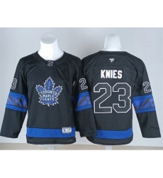 Youth Toronto Maple Leafs #23 Matthew Knies Fanatics Black Alternate Reversible Next Gen Jersey