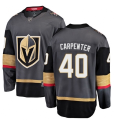 Men's Vegas Golden Knights #40 Ryan Carpenter Authentic Black Home Fanatics Branded Breakaway NHL Jersey