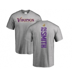 Football Minnesota Vikings #22 Harrison Smith Ash Backer T-Shirt