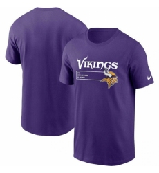 Men's Minnesota Vikings Purple Division Essential T Shirt