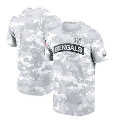 Men's Cincinnati Bengals 2024 Arctic Camo Salute To Service Performance T-Shirt