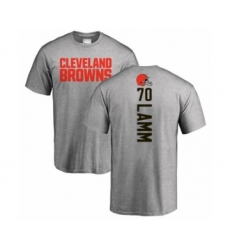 Football Cleveland Browns #70 Kendall Lamm Ash Backer T-Shirt