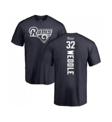 Football Los Angeles Rams #32 Eric Weddle Navy Blue Backer T-Shirt