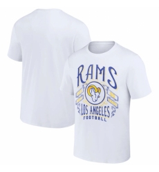 Men's Los Angeles Rams White X Darius Rucker Collection Vintage Football T Shirt