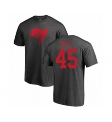 Football Tampa Bay Buccaneers #45 Devin White Ash One Color T-Shirt