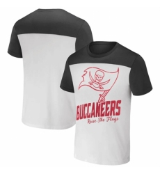 Men's Tampa Bay Buccaneers Cream Pewter X Darius Rucker Collection Colorblocked T Shirt