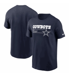 Men's Dallas Cowboys Navy Division Essential T Shirt