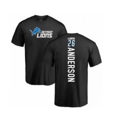 Football Detroit Lions #26 C.J. Anderson Black Backer T-Shirt