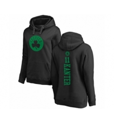 Basketball Women's Boston Celtics #11 Enes Kanter Black One Color Backer Pullover Hoodie