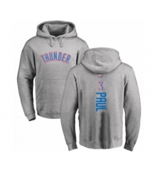 Basketball Oklahoma City Thunder #3 Chris Paul Ash Backer Pullover Hoodie