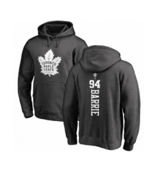 Hockey Toronto Maple Leafs #94 Tyson Barrie Charcoal One Color Backer Pullover Hoodie