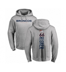 Football Denver Broncos #66 Dalton Risner Ash Backer Pullover Hoodie