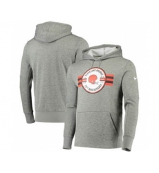 Men's Cleveland Browns 1946 75th Anniversary Gray Pullover Football Hoodie
