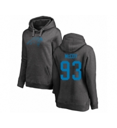Football Women's Carolina Panthers #93 Gerald McCoy Ash One Color Pullover Hoodie