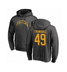 Football Los Angeles Chargers #49 Drue Tranquill Ash One Color Pullover Hoodie