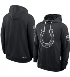 Men's Indianapolis Colts Black 2026 Salute to Service Sideline Dri-FIT Pullover Hoodie
