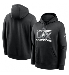 Men's Philadelphia Eagles Black Super Bowl LIX Champions Supplemental Pullover Hoodie