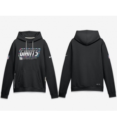 Men's New York Giants Black 2026 Crucial Catch Sideline Dri-FIT Pullover Hoodie